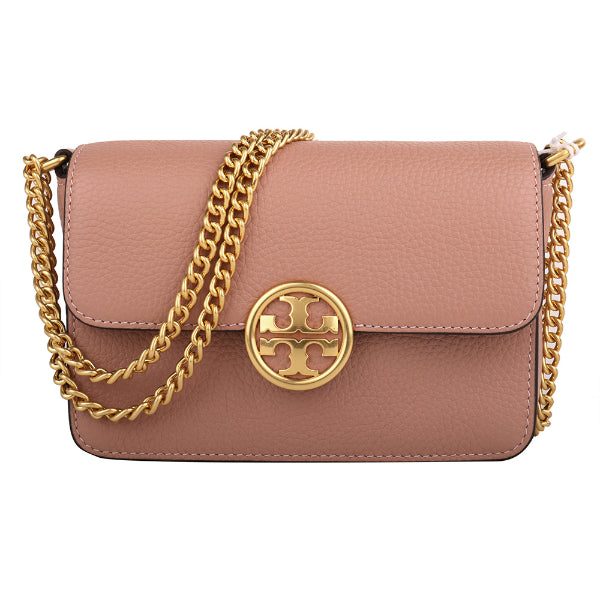 Buy Tory Burch Olivia Pebbled Leather Small Bag In PInk Moon
