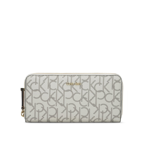 Calvin Klein Hudson Zip Around Wallet In Grey - H2GJ832