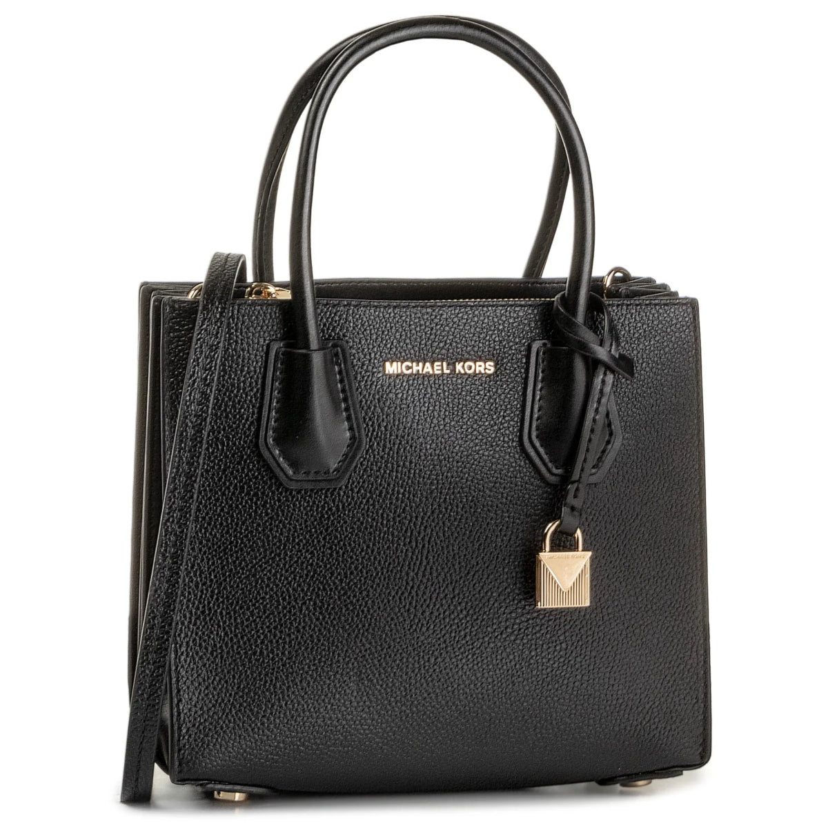 Michael Kors Mercer Medium Pebbled Leather Accordion Crossbody Bag