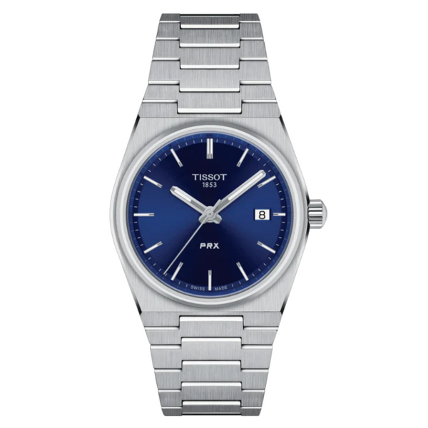 Tissot PRX Silver Stainless Steel Blue Dial Quartz Unisex Watch - T137.210.11.041.00