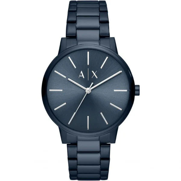 Armani exchange black watch clearance