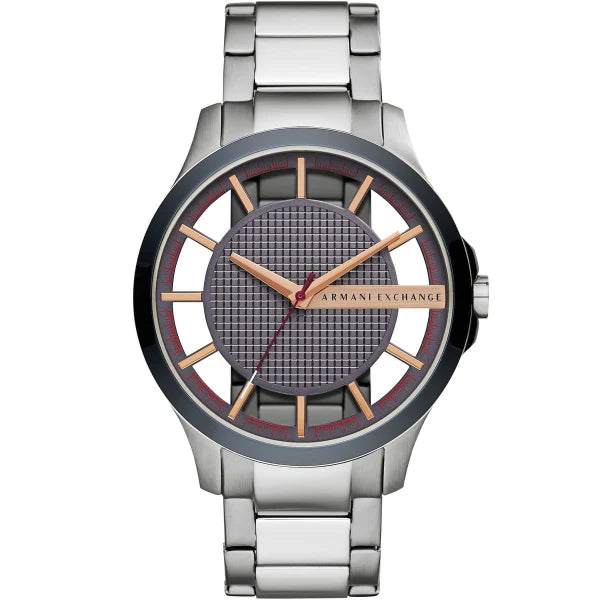 Armani Exchange Grey Stainless Steel Grey Dial Quartz Watch for Gents AX2405
