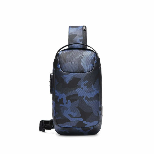 Aopinyou AP-37 10" Anti-Theft Waterproof Crossbody Sling Bag – Blue