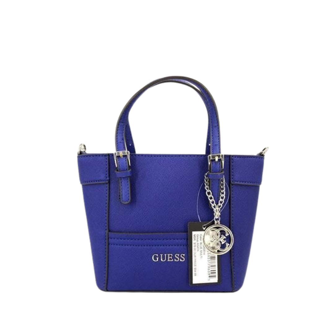 GUESS Delaney Mini Tote – Blue Chic Compact – VY669305