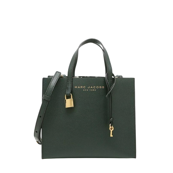 Marc Jacobs Mini Grind Tote Bag Kombu Green Leather - M0015685-302