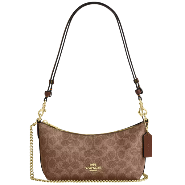Coach Caitlin Signature Canvas Bag Brown - CEK80