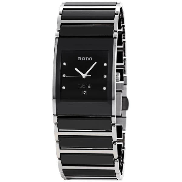 Buy Rado Integral Black Ceramic Strap Black Dial Quartz Watch for