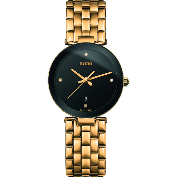 Buy Rado Florence Gold Stainless Steel Black Dial Quartz Watch for