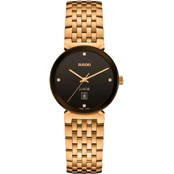 Buy Rado Florence Gold Stainless Steel Black Dial Quartz Watch for