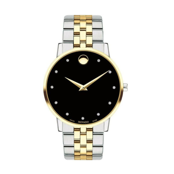 Movado Museum Classic Two-tone Stainless Steel Black Dial Quartz