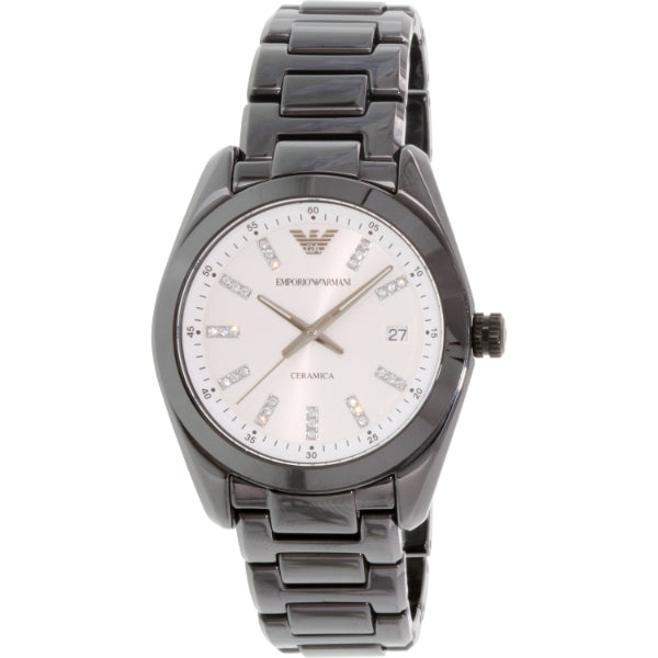 Armani ceramica watch white best sale