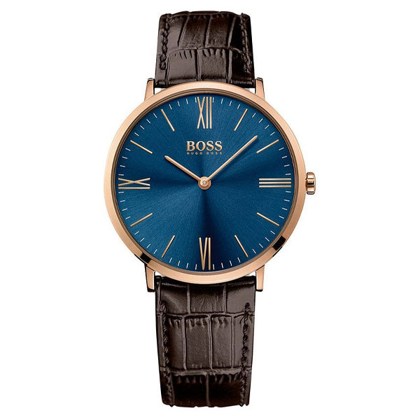 Gold and blue 2024 hugo boss watch