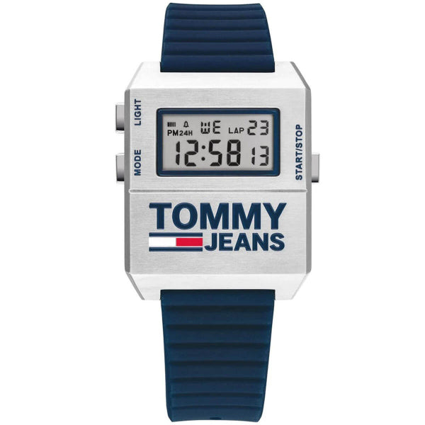 Tommy Hilfiger Tommy Jeans Expedition Blue Silicone Strap Digital Dial Quartz Unisex Watch - 1791673