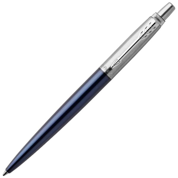 Parker Jotter Ballpoint Pen in Royal Blue Chrome Trim