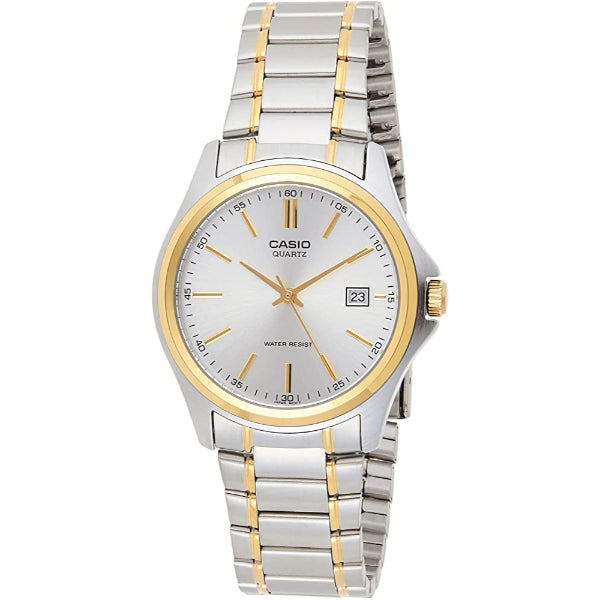 Casio Two-tone Stainless Steel Silver Dial Quartz Watch for Gents - MTP-1183G-7ADF