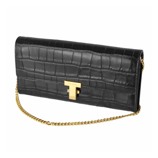 Buy Tory Burch Juliette Embossed Slim Wall Black TB84758 Online In Pakistan Dreams Pakistan