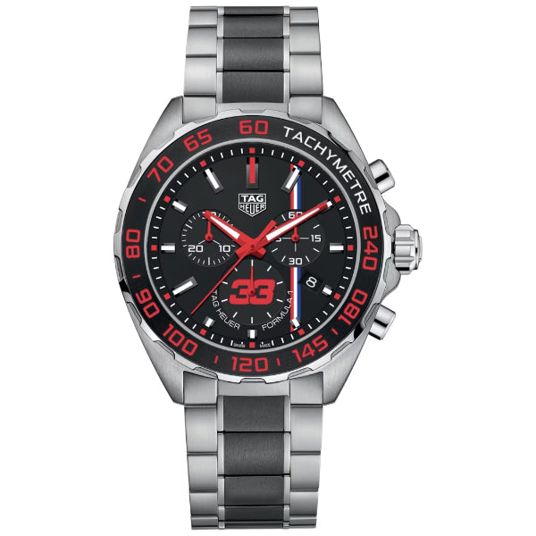 Tag Heuer Formula 1 Two-tone Stainless Steel Black Dial Chronograph Quartz Watch for Gents - CAZ101U.BA0843
