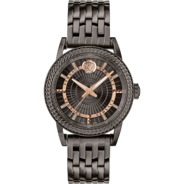 Versace Viamond (Po) Grey Stainless Steel Grey Dial Quartz Watch for Gents - VEPO00520