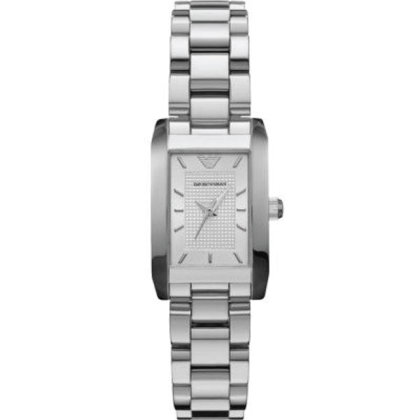 EMPORIO ARMANI Classic Silver Stainless Steel Silver Dial Quartz