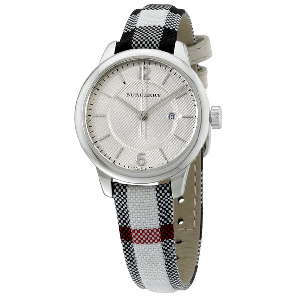 Burberry Multicolor Leather Strap Cream Dial Quartz Watch for Ladies - BU10103