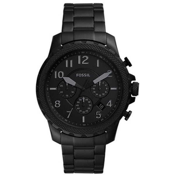 Fossil Bowman Black Stainless Steel Black Dial Chronograph Quartz Watch for Gents - FS5603