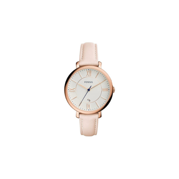 Fossil rose gold watch leather strap hotsell