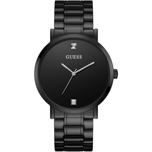 Guess Supernova Black Stainless Steel Black Dial Quartz Watch for Gents - W1315G3