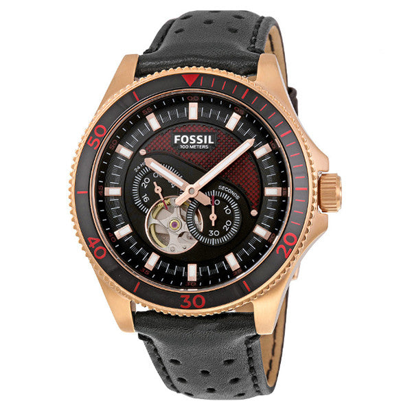 Fossil 100 meters black best sale