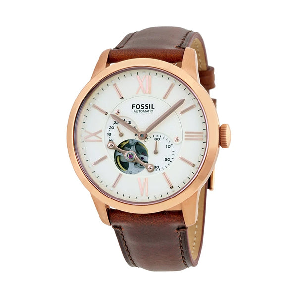 Fossil townsman automatic leather watch hotsell