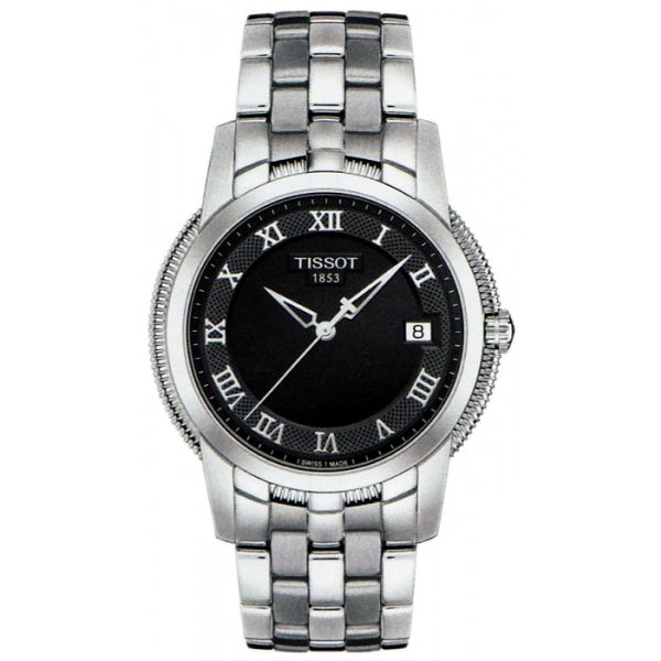 Tissot Ballade III Silver Stainless Steel Black Dial Quartz Watch