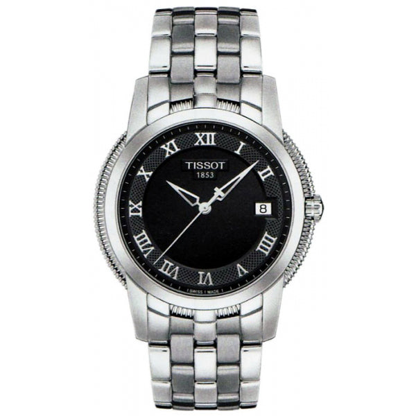 Tissot Ballade III Silver Stainless Steel Black Dial Quartz Watch for Ladies - T-0312101105330