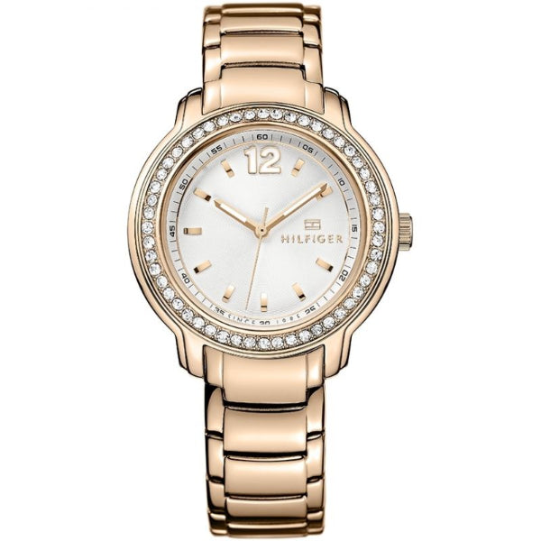 Tommy Hilfiger Callie Rose Gold Stainless Steel White Dial Quartz Watch for Ladies - 1781468