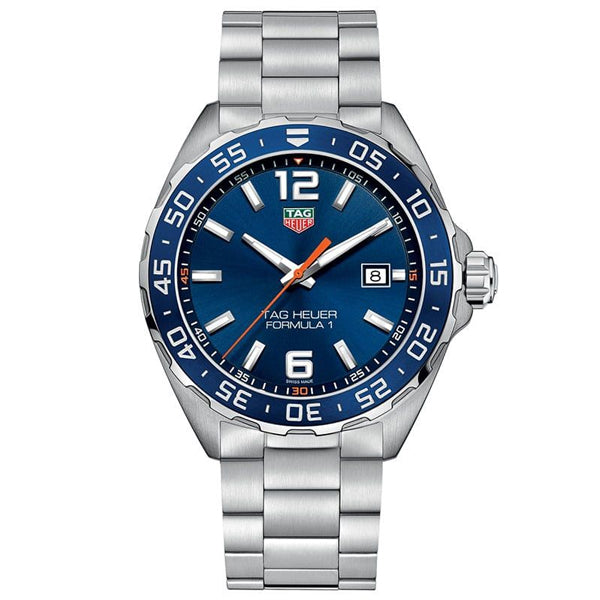 Tag Heuer Formula 1 Silver Stainless Steel Blue Dial Quartz Watch for Gents - WAZ1010BA0842