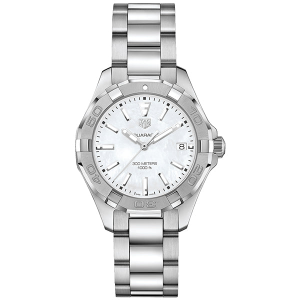 Tag Heuer Aquaracer Silver Stainless Steel White Mother of Pearl Dial Dreams Pakistan