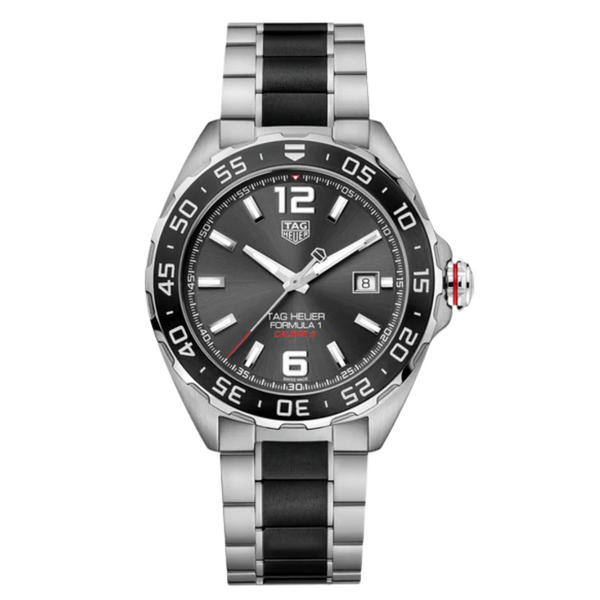 Tag Heuer Calibre 5 Two-Tone Stainless Steel Black Dial Automatic Watch for Gents - WAZ2011.BA0843