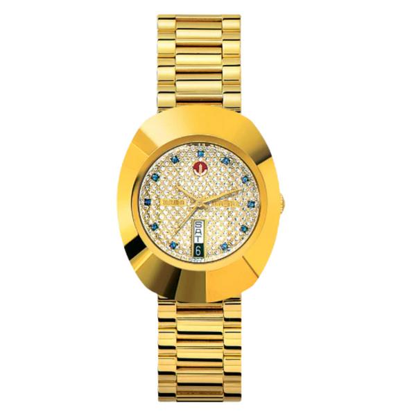 Rado Original Gold Stainless Steel Gold Dial AUtomatic Watch for Gents - R12413314