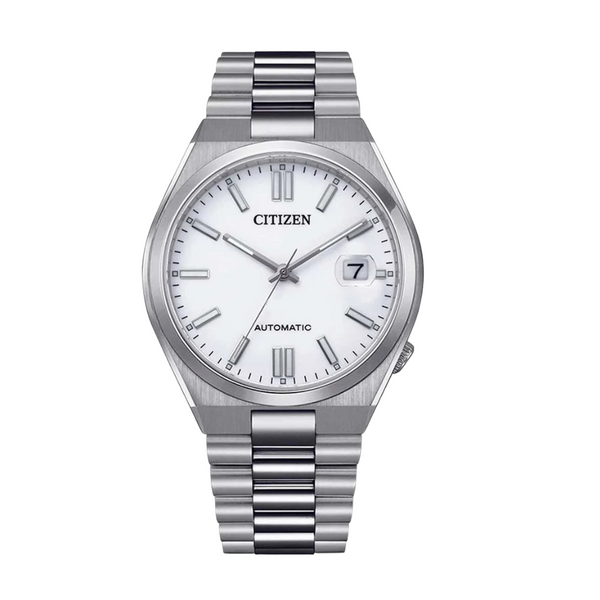 Citizen Silver Stainless Steel White Dial Automatic Watch for Gents - NJ0150-81A