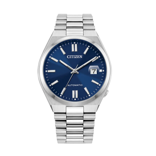 Citizen Silver Stainless Steel Blue Dial Automatic Watch for Gents - NJ0150-56L