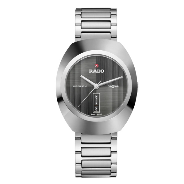 Rado DiaStar Grey Stainless Steel Grey Dial Automatic Watch for Gents - R12160103