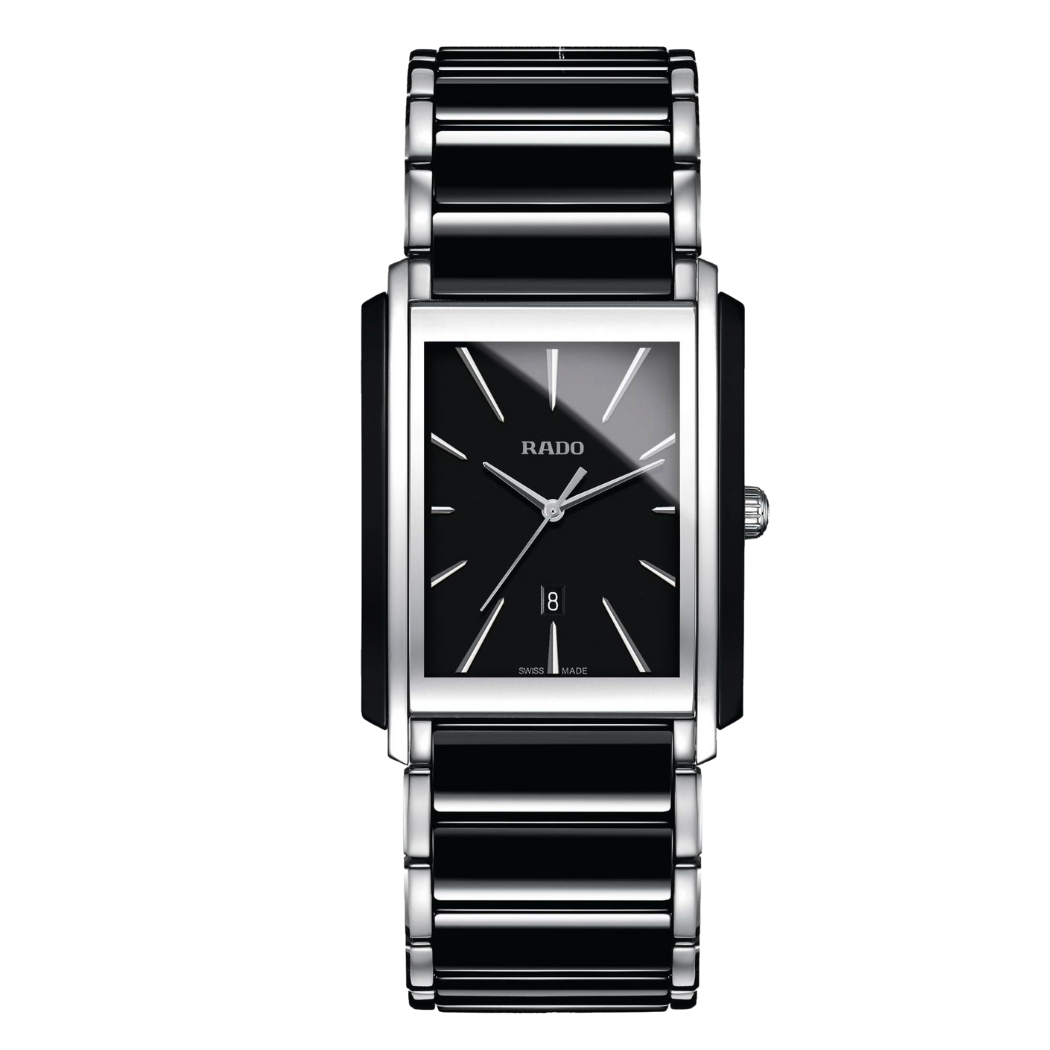 Rado Integral Black High-tech ceramic Black Dial Quartz Watch for Gent ...