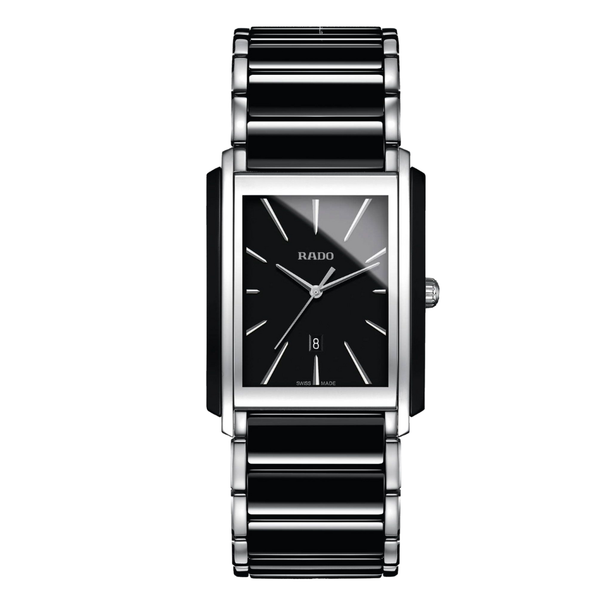 Rado Integral Black High-tech ceramic Black Dial Quartz Watch for Gents - R20963152