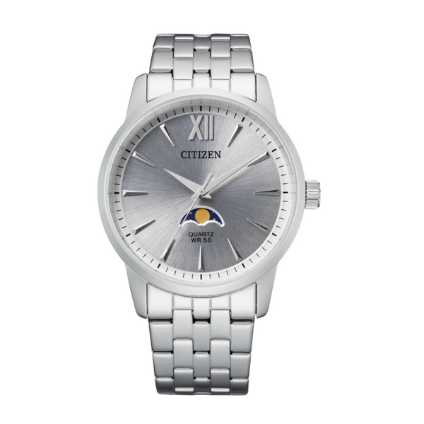 Citizen Silver Stainless Steel Bracelet Silver Analog Quartz Watch for Men – AK5000-54A