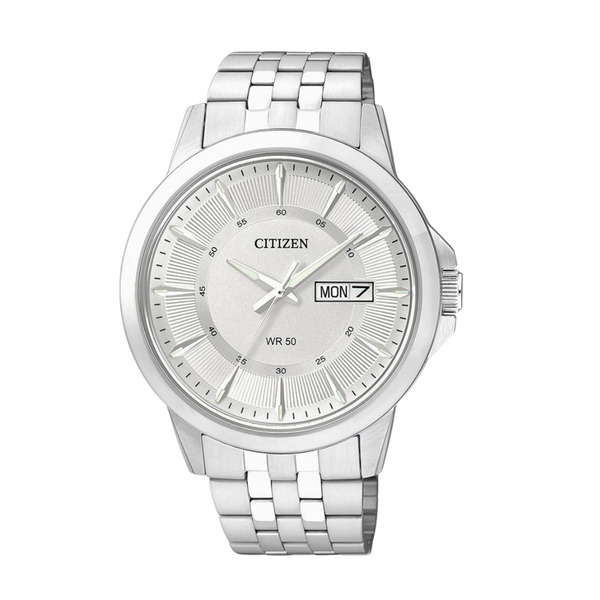 Citizen Silver Stainless Steel Silver Dial Quartz Watch for Gents - BF2011-51A