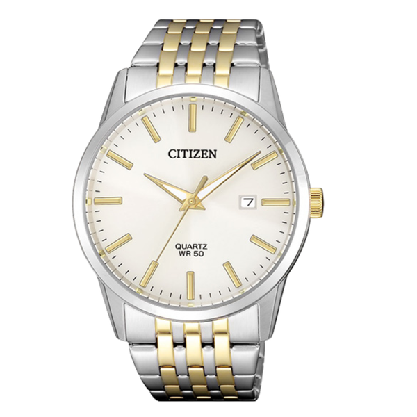 Citizen Two-tone Stainless Steel White Dial Quartz Watch for Gents - BI5006-81P