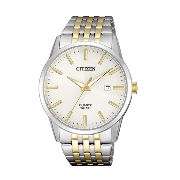 Citizen Two-tone Stainless Steel White Dial Quartz Watch for Gents - BI5006-81P