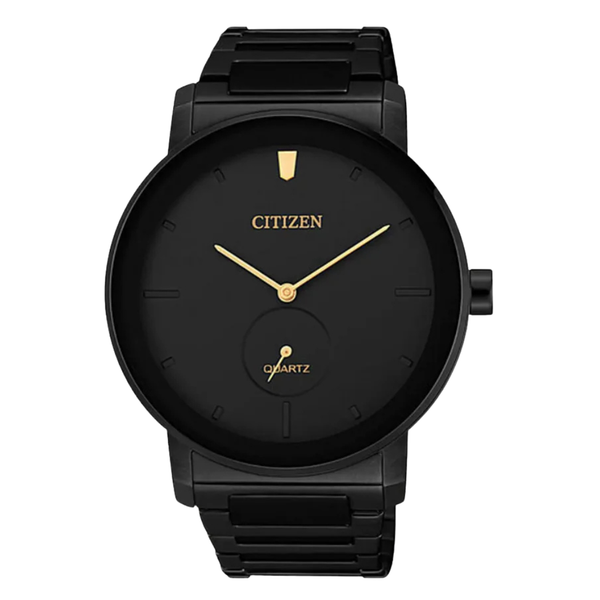 Citizen Black Stainless Steel Black Dial Quartz Watch for Gents - BE9187-53E
