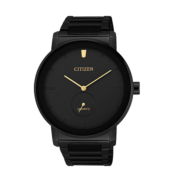 Citizen Black Stainless Steel Black Dial Quartz Watch for Gents - BE9187-53E