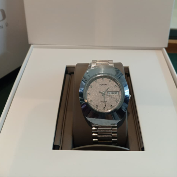 Rado Silver Stainless Steel Silver Dial Quartz Watch for Gents - R12391103
