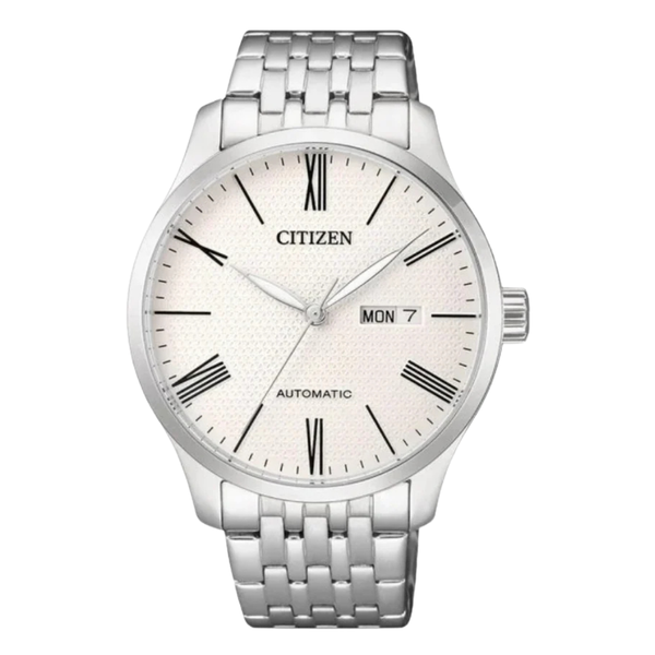 Citizen Silver Stainless Steel White Dial Automatic Watch for Gents - NH8350-59A