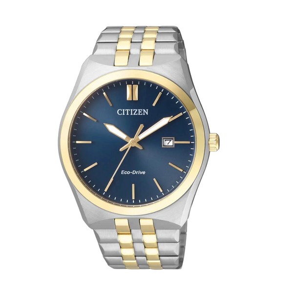 Citizen Eco-Drive Two-tone Stainless Steel Blue Dial Quartz Watch for Gents - BM7334-66L